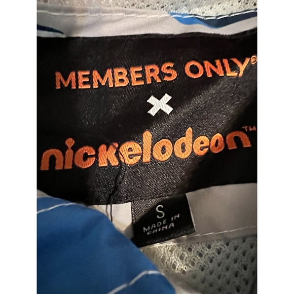 Members Only Nickelodeon Hey Arnold Full Zip Windbreaker Jacket Hooded Size S - Picture 3 of 14